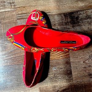 Ralph Lauren collection red flats